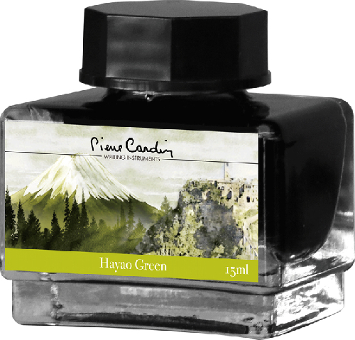 Флакон чернил Pierre Cardin 15мл, серия CITY FANTASY цвет Hayao Green (Зеленый Хаяо)