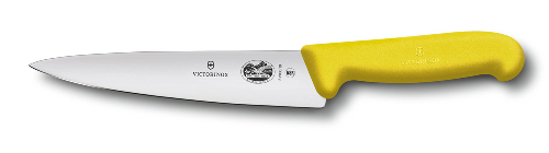 Нож разделочный VICTORINOX Fibrox, 25 см, жёлтый