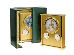 Часы многофункциональные "Westend II gold / blue dial"