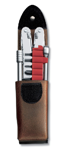 Мультитул VICTORINOX SwissTool Spirit XC Plus Ratchet, 105 мм, 38 функций, в кожаным чехле
