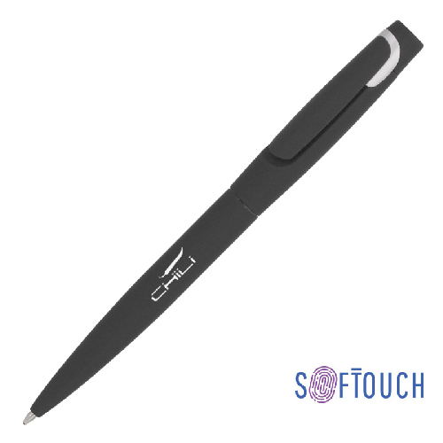 Ручка шариковая "Saturn", черный, покрытие soft touch
