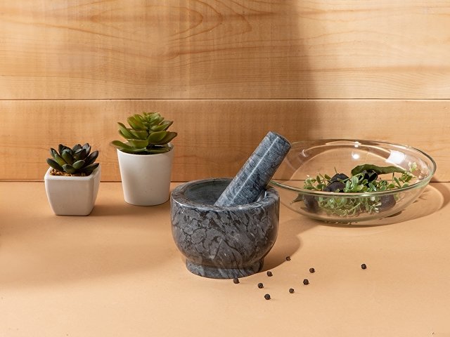 Мраморная ступка с пестиком Pesto