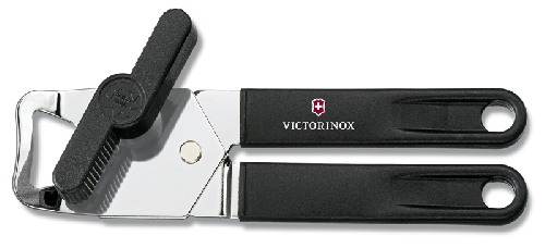 Консервный нож VICTORINOX универсальный, сталь/пластик, чёрный