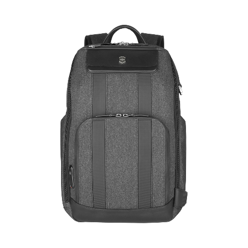 Рюкзак VICTORINOX Architecture Urban2 Deluxe Backpack 15”, серый, полиэстер/кожа, 31x23x46 см, 23 л