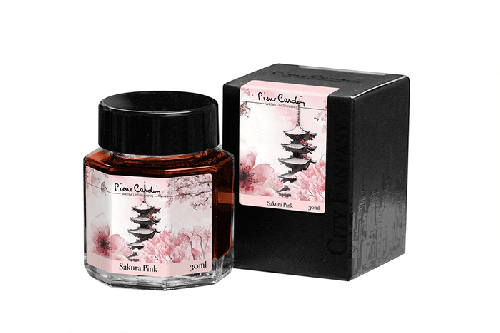 Флакон чернил Pierre Cardin 30мл, серия CITY FANTASY цвет Sakura Pink (Розовая Сакура)