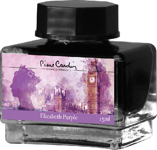 Флакон чернил Pierre Cardin 15мл, серия CITY FANTASY цвет Elizabeth Purple (Лиловый Элизабет)