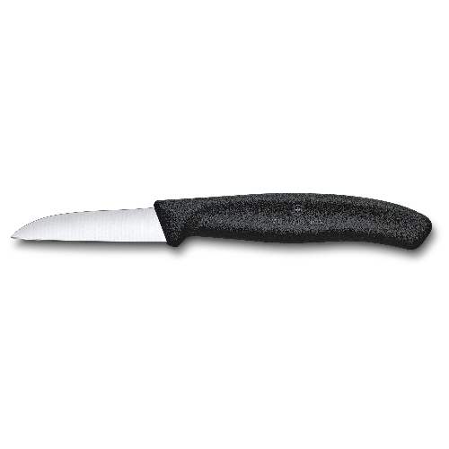 Нож для овощей и фруктов VICTORINOX SwissClassic с прямым лезвием 6 см, чёрный