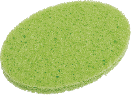 Спонж Dewal Beauty для снятия макияжа, зеленый, 75 x 105 x 10 мм, 2 шт