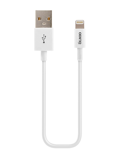 Кабель USB 2.0 - Lightning, 1м, белый, OLMIO