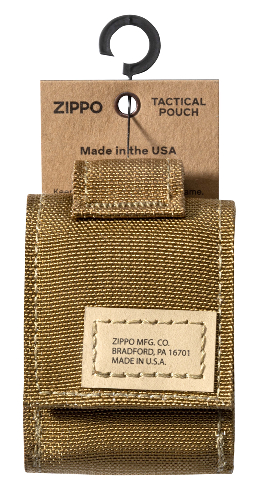Чехол ZIPPO для широкой зажигалки,нейлон,с нейлоновым фиксатором на ремень, песочный