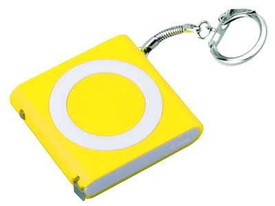 Брелок-рулетка с фонариком Книга, 1м