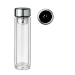 Бутылка с сенсорным термометр POLE GLASS