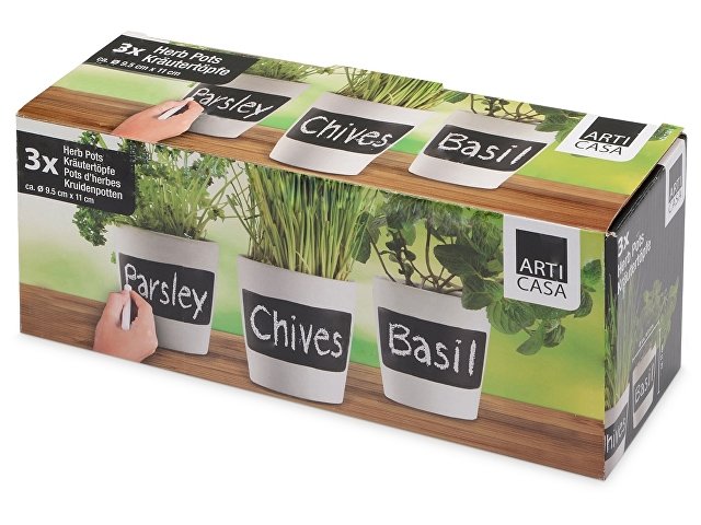 Набор горшочков для растений Chalk pots