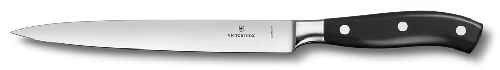 Нож филейный VICTORINOX Grand Maître, кованый, 20 см, чёрный