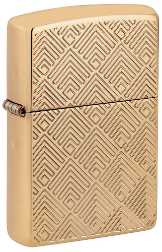 Зажигалка ZIPPO Armor® с покрытием High Polish Brass, латунь/сталь, золотистая, 38x13x57 мм