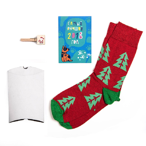 Носки подарочные  "Зима" в упаковке