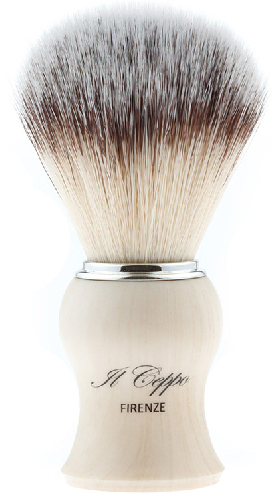 Помазок для бритья IL Ceppo, пластик, синтетический ворс, рукоять - цвет слоновой кости