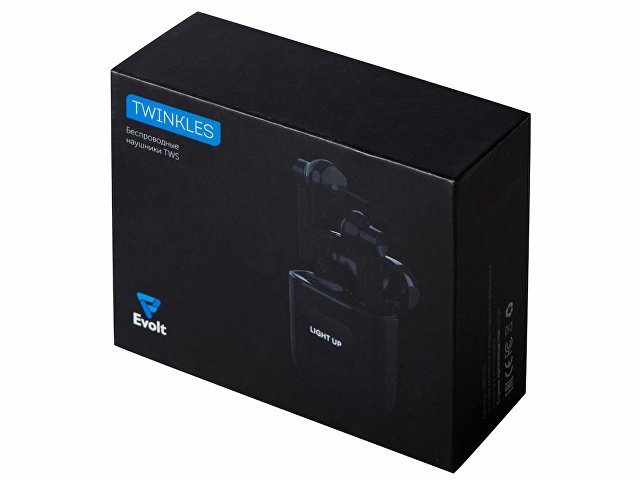 Беспроводные наушники TWS c подсветкой лого Twinkles