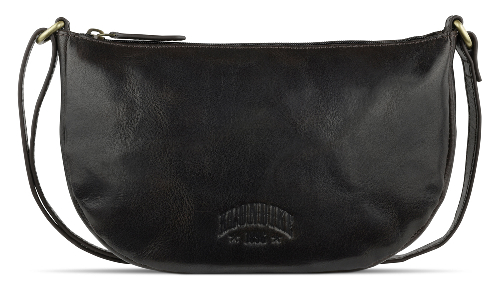 Сумка через плечо KLONDIKE MOUNTAIN «Gina», натуральная кожа в темно-коричневом цвете, 26x15,5x5 см