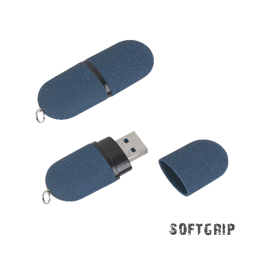 Флеш-карта "Камень" в футляре, объем памяти 32GB, покрытие soft grip 