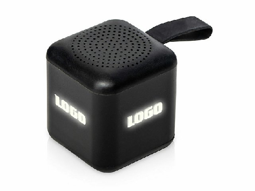 Портативная колонка TWS с подсветкой лого Tiny, 3 Вт