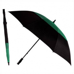 Зонт-трость противоштормовой "Monsun", механический, черный/
