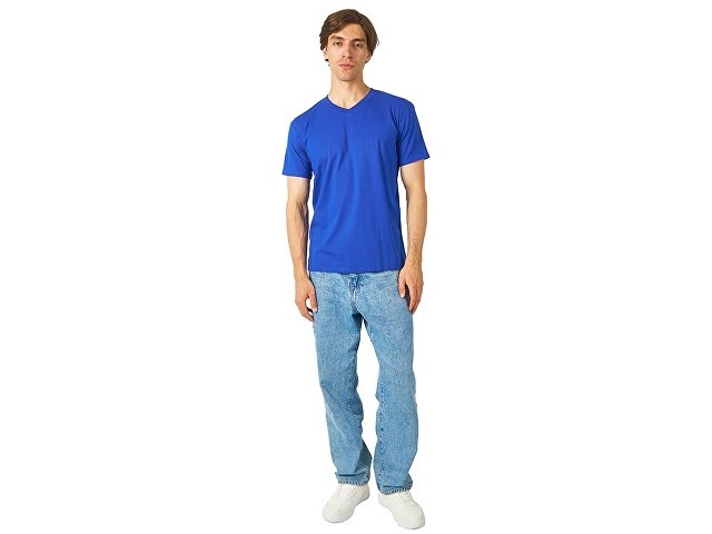 Футболка красная Heavy Super Club мужская с V-образным вырезом