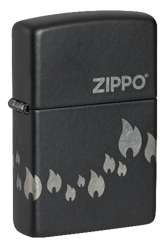 Зажигалка ZIPPO Classic с покрытием Black Matte, латунь/сталь, черная, матовая, 38x13x57 мм