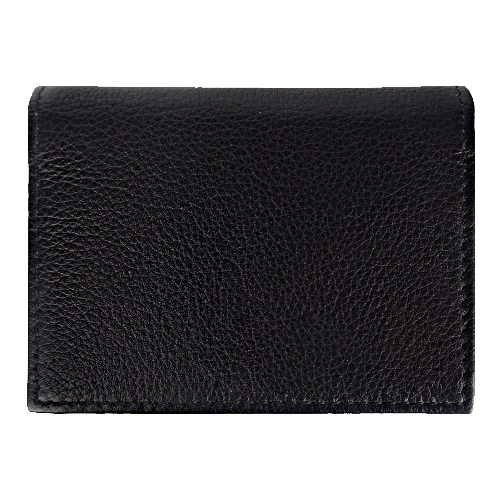 Кошелек с картхолдером для кредитных карт вертикальный Leather Plain из нат. кожи 615102