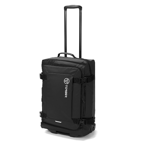 Сумка на колесах TORBER Mobi, чёрный, полиэстер 900D с PU покрытием, 60 х 38 х 25,5 см, 57 л