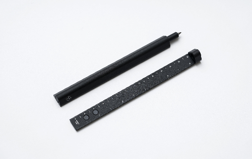НАБОР 2 в 1: Шариковая ручка и линейка SLIDE BLACK
