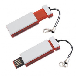 USB-Flash накопитель (флешка) "MOBILE" с креплением для мобильного телефона, 4 Gb, красный