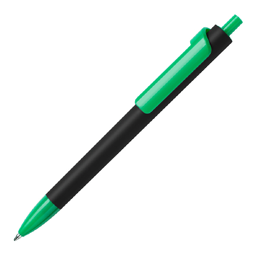 Ручка шариковая FORTE SOFT BLACK, покрытие soft touch