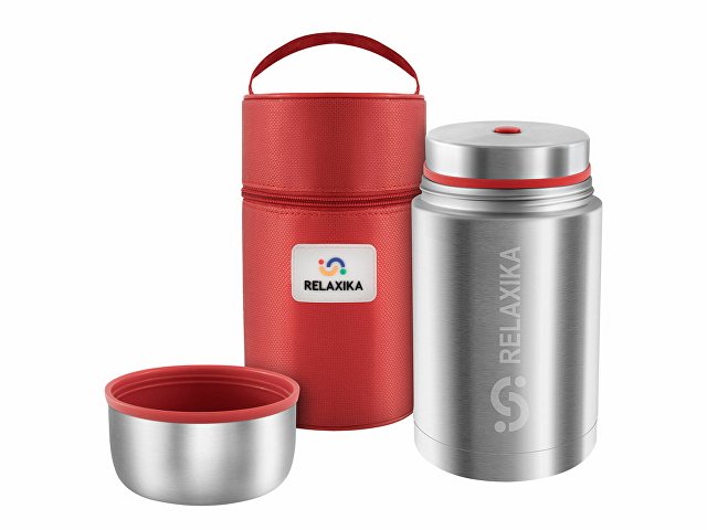 Термос для еды Relaxika 301 в чехле, 1200 мл