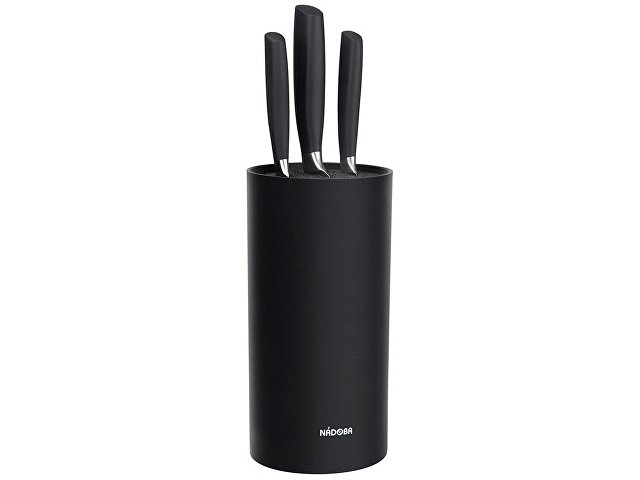 Набор из 3 кухонных ножей в универсальном блоке UNA