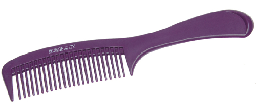 Расческа Dewal Beauty с ручкой, фиолетовая  22,0 см