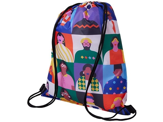 Рюкзак-мешок из полиэстера с возможностью двухсторонней полноцветной печати