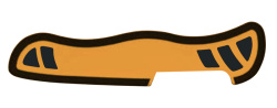 Задняя накладка для ножей VICTORINOX Hunter XS и XT 111 мм, нейлоновая, оранжево-чёрная