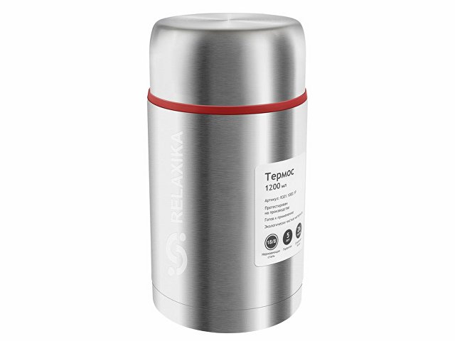 Термос для еды Relaxika 301 в чехле, 1200 мл