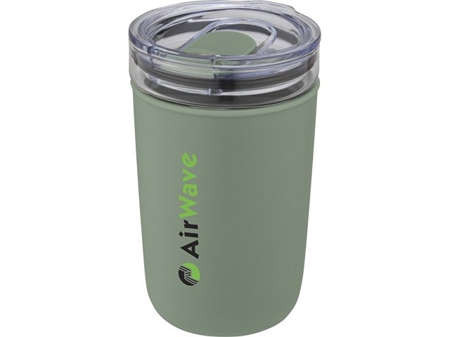 Стеклянная кружка Bello с внешней стенкой из переработанного пластика