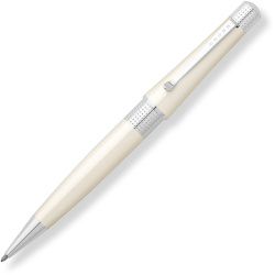 Шариковая ручка Cross Beverly. Цвет - белый.
