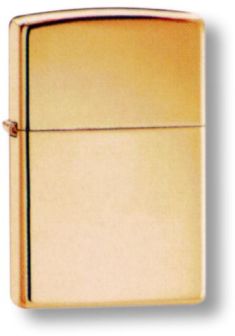 Зажигалка ZIPPO Classic с покрытием High Polish Brass, латунь/сталь, золотистая, 38x13x57 мм
