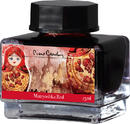 Флакон чернил Pierre Cardin 15мл, серия CITY FANTASY цвет Matryoshka Red (Красная Матрешка)