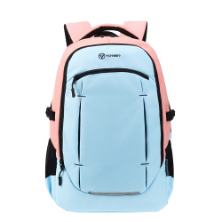 Рюкзак TORBER CLASS X, розово-голубой, полиэстер 900D, 46 x 32 x 18 см