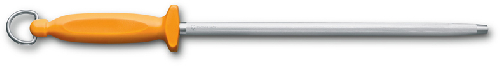 Мусат VICTORINOX Swibo, 30 см, круглая форма, мелко-средняя насечка, сталь, жёлтый
