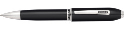 Шариковая ручка Cross Peerless 125. Цвет - черный/платина