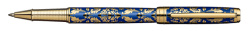 Ручка - роллер Pierre Cardin RENAISSANCE. Цвет - синий и золотистый. Упаковка В-2.