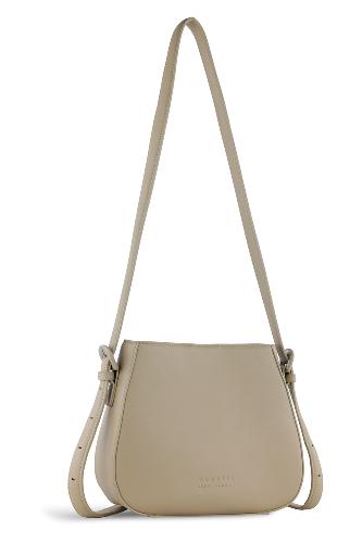 Сумка женская наплечная BUGATTI Luna, бежевая, полиуретан, 23 x 7,5 x 19,5 см