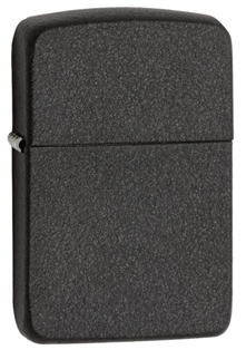 Зажигалка ZIPPO 1941 Replica, латунь с покрытием Black Crackle, черный, матовая, 38x13x57 мм