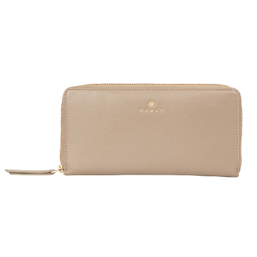 Кошелёк Cross Monaco Taupe, кожа наппа, гладкая, цвет бежевый, 19,5 x 10,2 x 2 см